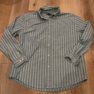 Vintage Consensus Sportswear Striped Oxford Button Down Shirt Men’s Large